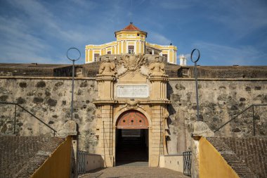 the Fort Nossa Senhora da Graca or Fort Conde de Lippe north of the city of Elvas in Alentejo in Portugal.  Portugal, Elvas, October, 2021