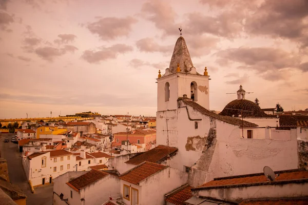Θέα Στην Πόλη Της Παλιάς Πόλης Στην Πόλη Elvas Στο — Φωτογραφία Αρχείου