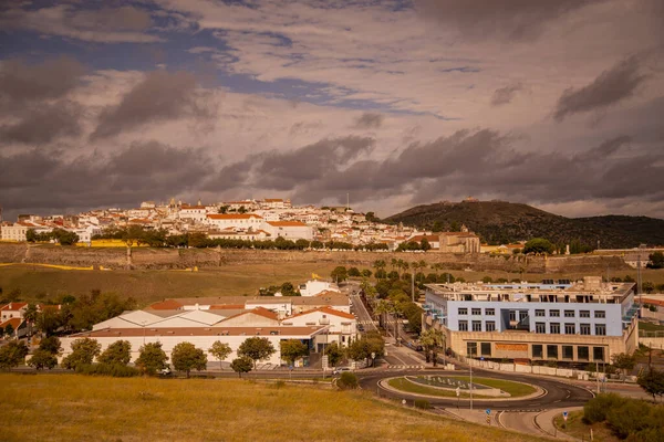 ポルトガルのAlentejoにあるElvas市の旧市街の街の景色 ポルトガル エルバス 2021年10月 — ストック写真