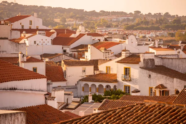 Θέα Την Παλιά Πόλη Της Πόλης Evora Στο Alentejo Της — Φωτογραφία Αρχείου