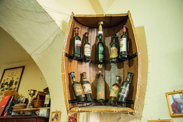 Een Winkel Met Wijn Uit Alentejo Het Oude Centrum Van — Stockfoto