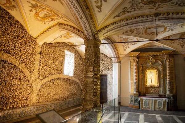 Ossos Humanos Capela Dos Ossos Igreja São Francisco Igreja São — Fotografia de Stock