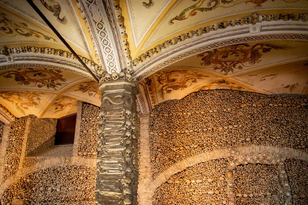 Ossos Humanos Capela Dos Ossos Igreja São Francisco Igreja São — Fotografia de Stock