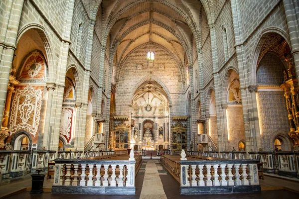 Chiesa Nossa Senhora Graca Nel Centro Storico Della Città Evora — Foto Stock