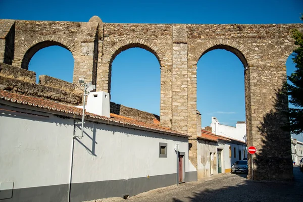 Aqueduto Agua Prata Dans Ville Evora Alentejo Portugal Portugal Evora — Photo