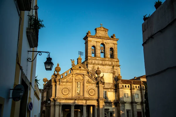 Portekiz Alentejo Kentindeki Evora Şehrindeki Nossa Graca Kilisesine Portekiz Evora — Stok fotoğraf