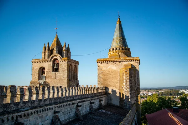 Крыше Отеля Catedral Evero Старом Городе Города Эвора Алентежу Португалии — стоковое фото