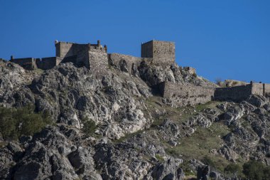 Portekiz 'in Alentejo şehrindeki Castelo de Marvao Tepesi' ndeki Marvao Köyü 'nde. Portekiz, Marvao, Ekim 2021