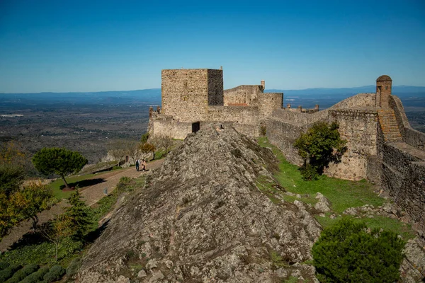 Portekiz Alentejo Şehrindeki Castelo Marvao Tepesi Ndeki Marvao Köyü Nün — Stok fotoğraf