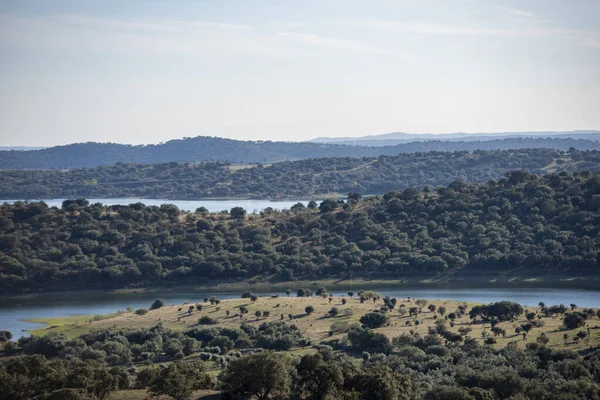 Rio Guadiana Daki Iago Alqueva Köyü Portekiz Deki Alentejo Daki — Stok fotoğraf