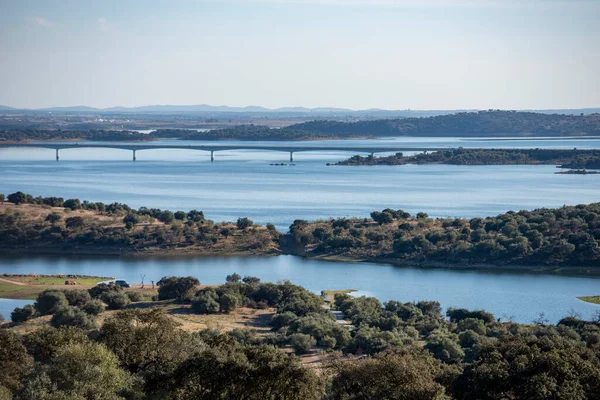 Rio Guadiana Daki Iago Alqueva Köyü Portekiz Deki Alentejo Daki — Stok fotoğraf