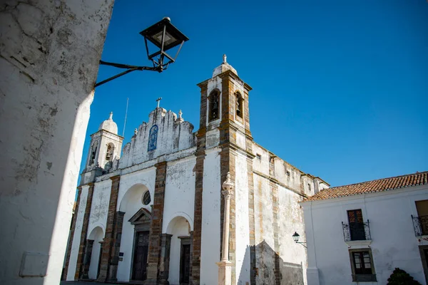 Iglesia Igreja Nossa Senhore Logao Pueblo Monsaraz Alentejo Portugal Portugal — Foto de Stock