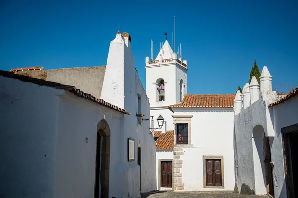 Portekiz Alentejo Daki Monsaraz Köyündeki Çan Kulesi Portekiz Monsaraz Ekim — Stok fotoğraf