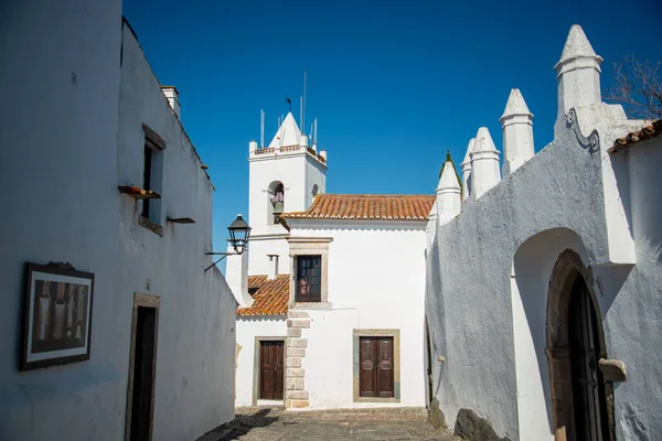 Portekiz Alentejo Daki Monsaraz Köyündeki Çan Kulesi Portekiz Monsaraz Ekim — Stok fotoğraf