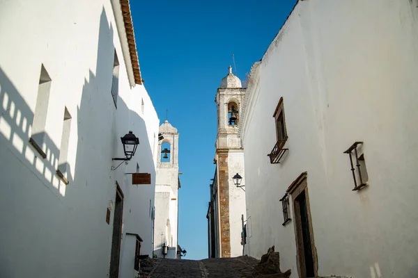 Igreja Nossa Senhore Logao Templom Portugáliai Alentejóban Található Monsaraz Faluban — Stock Fotó