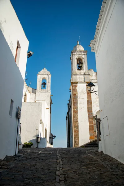 Igreja Nossa Senhore Logao Templom Portugáliai Alentejóban Található Monsaraz Faluban — Stock Fotó