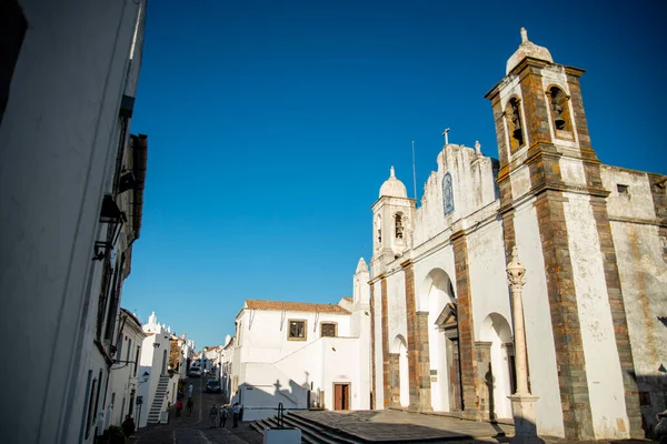 Kościół Igreja Nossa Senhore Logao Wiosce Monsaraz Alentejo Portugalii Portugalia — Zdjęcie stockowe