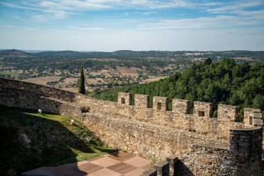Portekiz, Alentejo 'daki eski Alegrete kasabasındaki Castelo. Portekiz, Alegrete, Ekim 2021