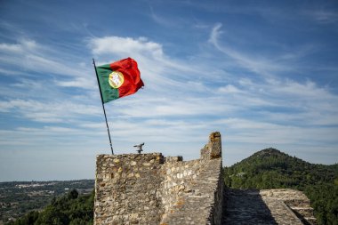 Portekiz, Alentejo 'daki eski Alegrete kasabasındaki Castelo. Portekiz, Alegrete, Ekim 2021