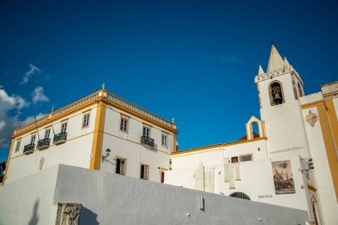 Igreja ve Convento Sao Bento de Avis in the Town and Castle of Avis in Alentejo, Portekiz. Portekiz, Avis, Ekim 2021