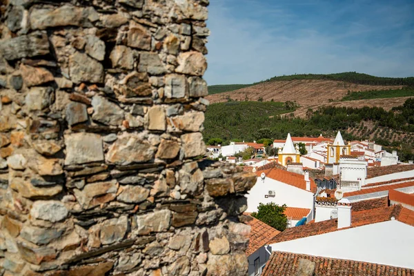 Una Vista Desde Castelo Del Casco Antiguo Alegrete Alentejo Portugal —  Fotos de Stock