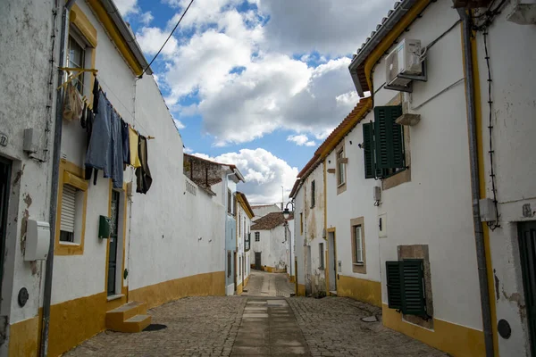 Portekiz Alentejo Amieira Tejo Köyünde Küçük Bir Sokak Portekiz Amieira — Stok fotoğraf