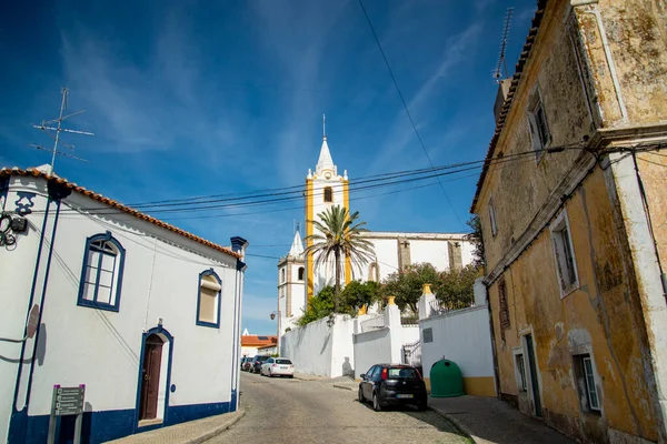 Άποψη Της Παλιάς Πόλης Των Arronches Την Εκκλησία Igreja Nossa — Φωτογραφία Αρχείου