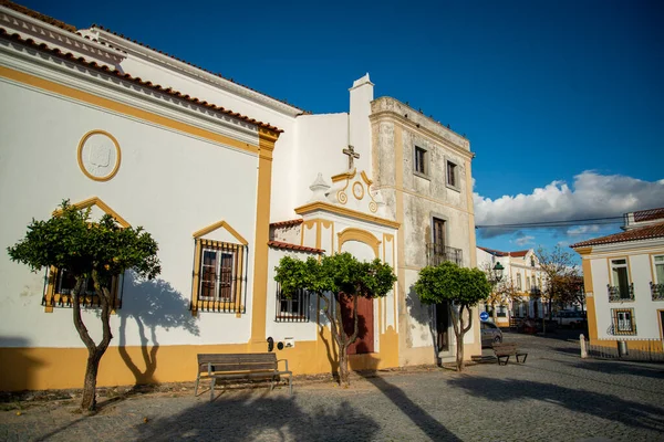 Misericordia Templom Avis Városában Kastélyában Alentejóban Portugáliában Portugália Avis 2021 — Stock Fotó