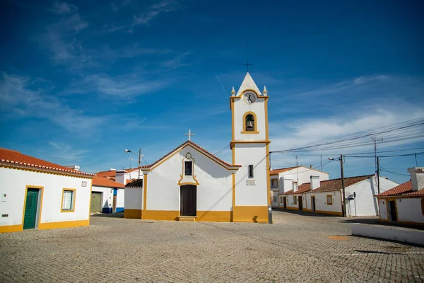 Kirche Und Igreja Paroquial Esperanca Dorf Esperanca Alentejo Portugal Portugal — Stockfoto