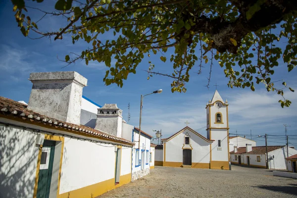 Kirche Und Igreja Paroquial Esperanca Dorf Esperanca Alentejo Portugal Portugal — Stockfoto