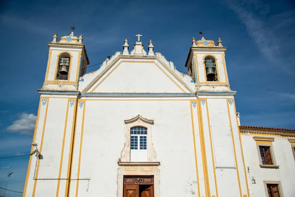 Kyrkan Och Igreja Matriz Redondo Vid Parca Dom Dinis Staden — Stockfoto