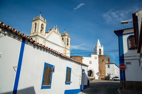 Εκκλησία Και Igreja Matriz Redondo Και Πύλη Στο Parca Dom — Φωτογραφία Αρχείου