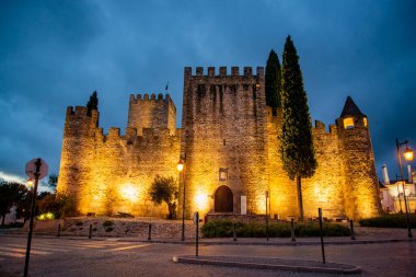 Portekiz, Alentejo 'daki Alter do Chao köyündeki Castelo. Portekiz, Alter do Chao, Ekim 2021