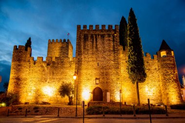 Portekiz, Alentejo 'daki Alter do Chao köyündeki Castelo. Portekiz, Alter do Chao, Ekim 2021