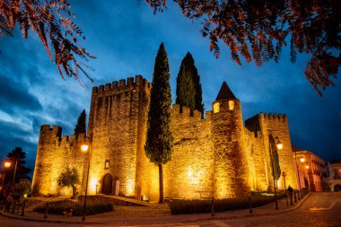 Portekiz, Alentejo 'daki Alter do Chao köyündeki Castelo. Portekiz, Alter do Chao, Ekim 2021