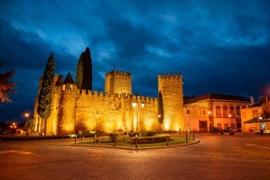 Portekiz, Alentejo 'daki Alter do Chao köyündeki Castelo. Portekiz, Alter do Chao, Ekim 2021