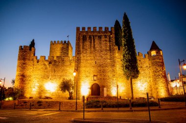 Portekiz, Alentejo 'daki Alter do Chao köyündeki Castelo. Portekiz, Alter do Chao, Ekim 2021