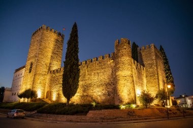 Portekiz, Alentejo 'daki Alter do Chao köyündeki Castelo. Portekiz, Alter do Chao, Ekim 2021