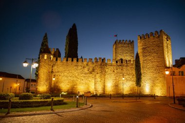 Portekiz, Alentejo 'daki Alter do Chao köyündeki Castelo. Portekiz, Alter do Chao, Ekim 2021