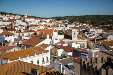 Portekiz, Alentejo 'da Alter do Chao köyünün manzarası. Portekiz, Alter do Chao, Ekim 2021