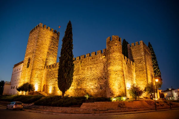 Portekiz, Alentejo 'daki Alter do Chao köyündeki Castelo. Portekiz, Alter do Chao, Ekim 2021