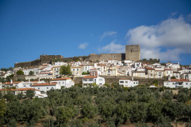 Portekiz, Alentejo 'daki eski Castelo de Vide kasabasındaki Castelo. Portekiz, Castelo de Vide, Ekim 2021