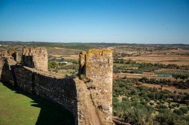 Portekiz, Alentejo 'daki Terena köyündeki Castelo de Terena' da. Portekiz, Terena, Ekim 2021