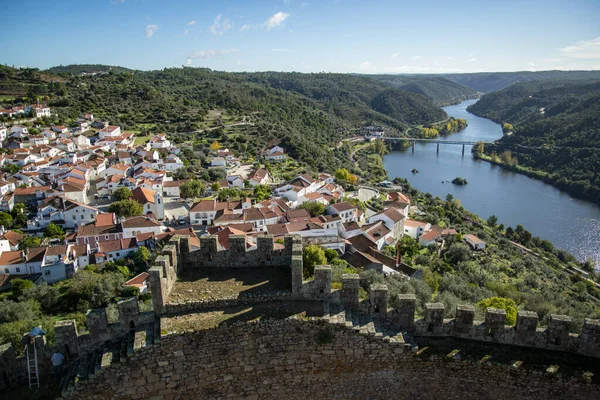 View Castelo Belver Landscape Rio Tejo Town Belver Alentejo Portugal — Stock Photo, Image