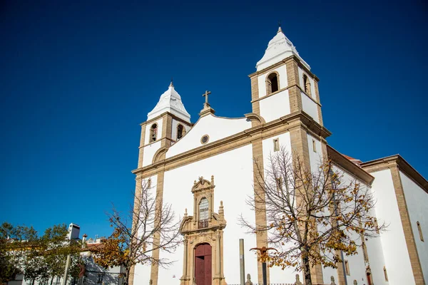 Igreja Matriz Santa Maria Devesa Cidade Velha Castelo Vide Alentejo — Fotografia de Stock