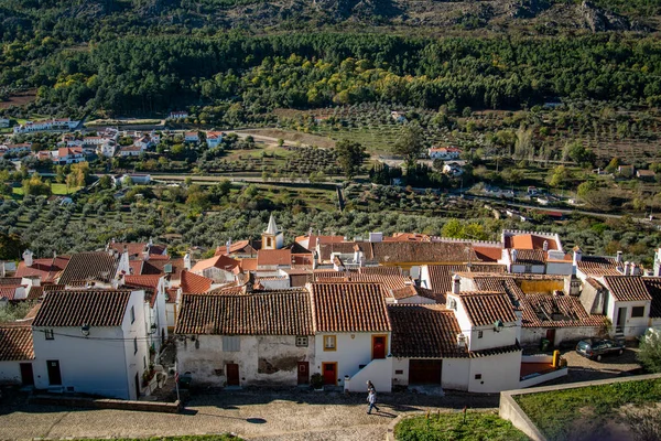 Una Vista Del Casco Antiguo Castelo Vide Alentejo Portugal Portugal — Foto de Stock