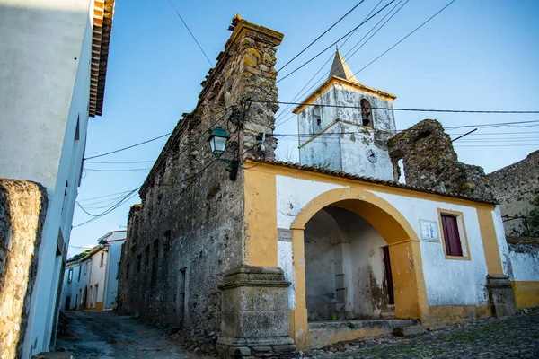 Una Vecchia Chiesa Castelo Nel Centro Storico Castelo Vide Alentejo — Foto Stock