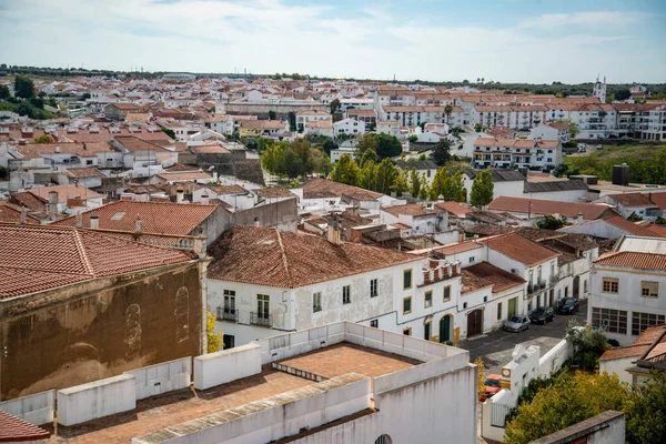 葡萄牙Alentejo的莫拉镇风景 葡萄牙 2021年10月 — 图库照片