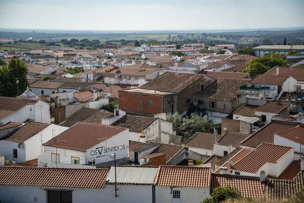 Uma Vista Cidade Mourao Partir Castelo Mourao Alentejo Portugal Portugal — Fotografia de Stock