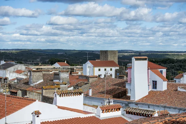 Una Vista Sul Centro Storico Nisa Alentejo Portogallo Portogallo Nisa — Foto Stock